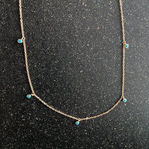 Mejuri Turquoise Station Necklace